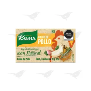 Caldo Knorr de Pollo 100% Natural 6 Cubos de 11 g 1 Pieza