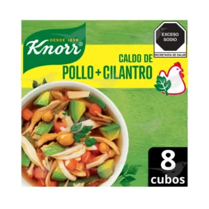 Caldo Knorr de Pollo y Cilantro 8 Cubos de 10.5 g 1 Pieza