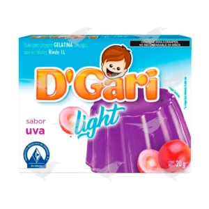 Gelatina Light D'Gari Uva 20 g 1 Pieza