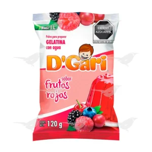 Gelatina D'Gari Frutos rojos 120 g 1 Pieza