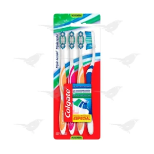 Cepillo de Dientes Colgate Triple Acción Medio 4 pzas