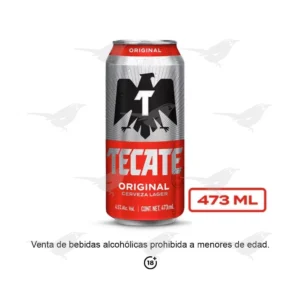 Cerveza Clara Tecate 473 ml