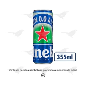 Cerveza Lager Sin Alcohol 0.0% Heineken 355 ml