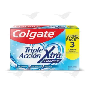 Pasta dental Colgate Triple Acción Xtra Blancura 3 Pack 60 ml