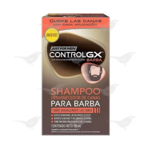 Shampoo Just For Men Control GX Desvanecedor de Canas Barba 118 ml