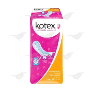 Toallas Femeninas Kotex Anatómica sin Alas Flujo Abundante 40 piezas
