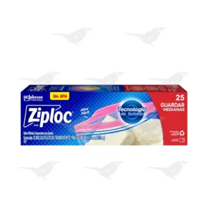 Bolsas Reutilizables Ziploc Guardar Medianas 25 Bolsas
