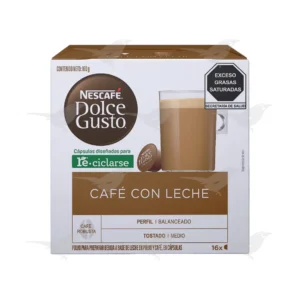 Cafe en Capsula Nescafe Dolce Gusto Cafe con leche 16 piezas