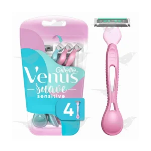 Rastrillo Desechable Gillette Venus Suave Sensitive 4 piezas