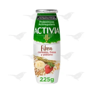 Yoghurt Activia Bebible Fibra Cereales, Nuez y Platano 225g
