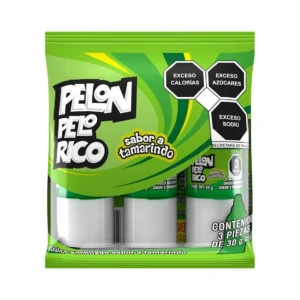 Dulce Pelon Pelo Rico Tamarindo 3 piezas 30g c/u