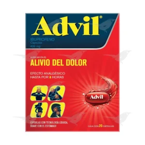 Capsulas Advil 400mg 20 capsulas