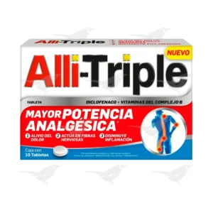 Tabletas Alli Triple Potencia Analgesica 10 Tabletas