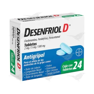 Tabletas Desenfriol-D Antigripal 24 Tabletas