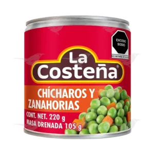 Chícharos y zanahorias La Costeña 220 g