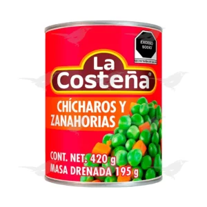Chícharos y zanahorias La Costeña 420 g