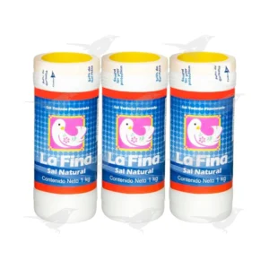 Sal La Fina Natural 3 piezas 1kg c/u