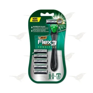 Rastrillo para Afeitar Bic Flex Hybrid 3 Sensitive 1 pieza y 5 Repuestos