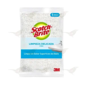 Fibra Scotch Brite 3M Limpieza Delicada Superficies del Baño 1 Pieza