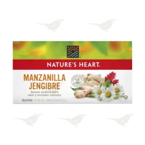Té Manzanilla Jengibre Nature's Heart 20 sobres