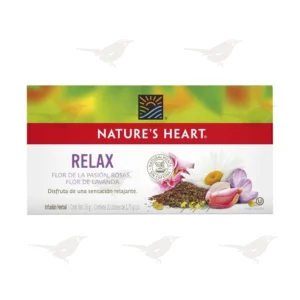Té Relax Flor de la Pasión, Rosas y Lavanda Nature's Heart 20 sobres